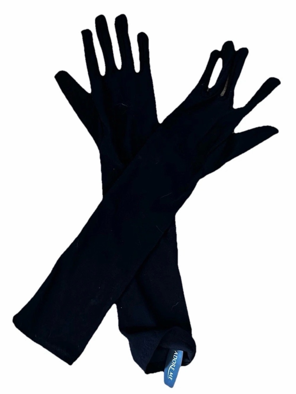 Adore Me elegant sexy and silky Black long sleeve gloves
